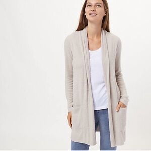 Barefoot Dreams CozyChic Lite Essential Long Cardigan 428 2X